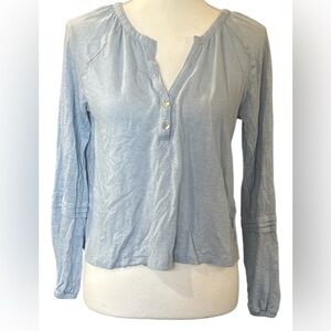 Calypso St. Barth Sky Blue Long Sleeve Top